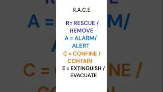 R.A.C.E 🔥 #fullform #learning #awareness #during #fire #do #firepersonnel #Implement #it 👨&zwj;🚒 🚒