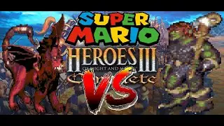 Heroes 3 - COMBAT -  SUPER MARIO EDITION - 5075 Scorpicores vs 14000 Ogre Magi. #heroes3 #supermario