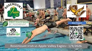 Rosemount Irish Boys Swim and Dive vs Apple Valley - 1/9/2026