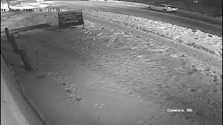 CCTV Footage OF SUV Sgt. Andrew Harnett Was Hanging Onto Before Being Struck By Vehicle
