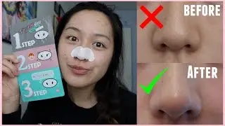 IT REALLY WORKS!! Holika Holika Pig Nose Clear Black Head 3-Step Kit Demo
