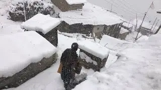 Heavy snowfall in hilly region area and how are the people living there || Northwest Nepal ||