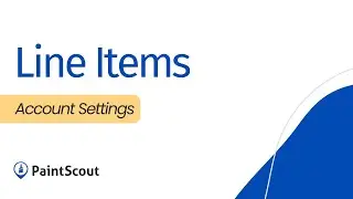 PaintScout Account Settings: Line Items