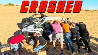 Destroyed the front of my Pro R at Glamis!
