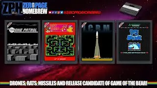 Drone Patrol, RatTrap, I.C.B.M., Game of the Bear: Polar Opposites | Atari 7800 Homebrew