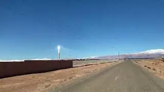 Getting Closer to the Noor Power Station near Ouarzazate