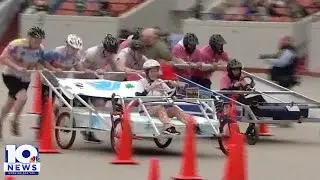 People race their beds in Great Bed Races