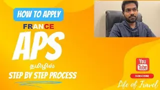 How to apply APS visa in France after Masters | Tamil | Student in France |