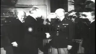 Former West German Chancellor Konrad Adenauer dies HD Stock Footage