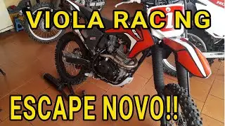 TROCANDO ESCAPE DA CRF 230 - VIOLA RACING O BRABO
