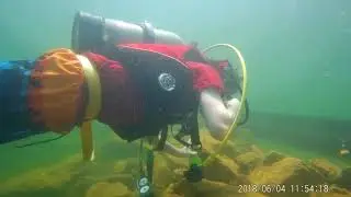 Scuba Diving Lake Norfork 2018 - Found an underwater road