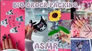 BIG ORDER PACKING😳💅🏻(ASMR)||SMALL BUSINESS