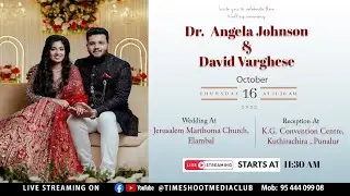 WEDDING CEREMONY  II  Dr.ANGELA JOHNSON & DAVID VARGHESE