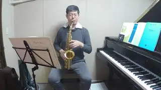 Guy LACOUR: No.2 from 50 Etudes ou, easy and progressive studies for Saxophone