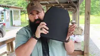 Bulletsafe Level IV plate tested to its intended limits.  This is cool stuff.