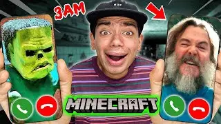 DO NOT CALL MINECRAFT MOVIE ZOMBIE & MINECRAFT STEVE AT 3AM!! (THEY CAME AFTER US!!)
