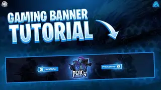 How To Make Clean Neon Style Gaming Banner On Android || Youtube Channel Art Tutorial.