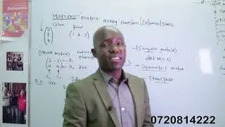 MATRIX ALGEBRA (TEACHER BOAZ DISNEYLAND INTERNATIONAL)