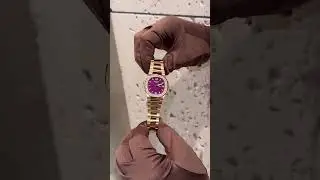 diamond &ldquo;Purple&rdquo; Patek Philippe 7010 1R Rose Gold Nautilus 🍇 Available  #watch #menwatch