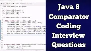 java 8 coding interview Questions on Comparator | custom sorting | #3