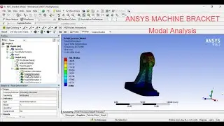 Machine Bracket Modal Analysis | ANSYS Workbench | Complete Guide | Simulation for Beginners