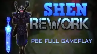 SHEN REWORK SUPPORT FULL GAMEPLAY PBE Season 6 League of Legends