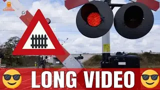 DUTCH RAILROAD CROSSING - 😎 LONG VIDEO 😎 - Sint Odiliënberg - Stationsstraat