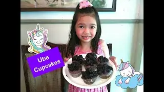 Joyce and Dylan make Ube Cupcakes|ube cupcakes from scratch| Easy to make Ube Cupcakes