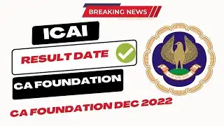 Breaking News | ICAI Exam December 2022 Result Big Update | CA Foundation December 2022 Result date