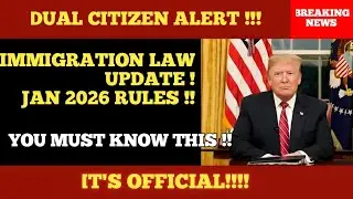 ⚠️ Important Dual Citizenship Alert | January 2026 Law Update | What You Must Know