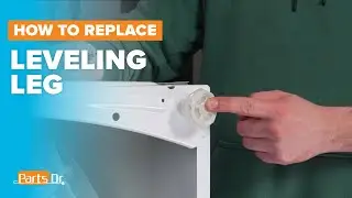 How to replace Leveling Leg part # W11213957 on your Whirlpool Maytag Amana Washer