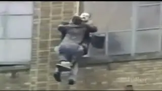 Firefighter Rescues Man Trapped In Burning Building