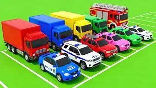 TRANSPORTING ALL POLICE CARS and AMBULANCE EMERGENCY VEHICLES WITH MERCEDES POLICE TRUCKS ! FS22