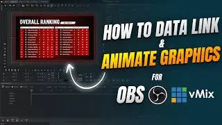 How to Create Data-Linked Animated Graphics for OBS & vMix | @WASP3DOfficial