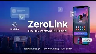 ZeroLink - Bio Link Portfolio PHP Script