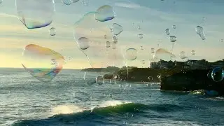 Super Fun Giant Bubbles along West Cliff in Santa Cruz