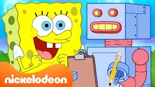 SpongeBob | Bikini Bots di Bikini Bottom 🤖 | Kompilasi 60 Menit | Nickelodeon Bahasa