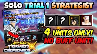 INSANE Solo Esdeath TRIAL 1 Strategist (4 Units & No Buff) in ASTD X!