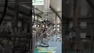 100L explosion-proof glass reactor #machine #chemicalmachinery #chemicalextraction