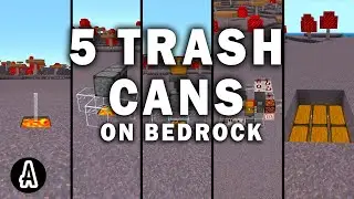 5 Trash Cans for Bedrock 1.19