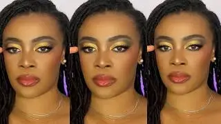 Quick and easy makeup tutorial with Golden cut crease fenty beauty trophy wife highlighter