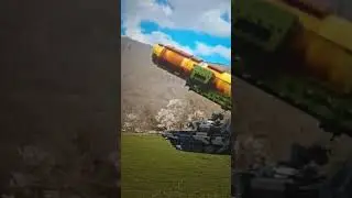 танк протаранила ракетуню установку #shorts #ez short #shorts #shortvideo #memes