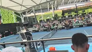Rally between Jacqueline Cristian and Ekaterina Alexandrova at the Adelaide international