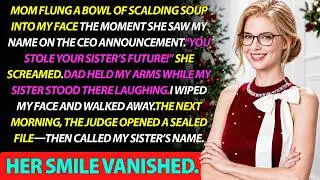 My Mom Threw Soup in My Face After Learning I Was the CEO—Then the Judge Called My Sister’s Name