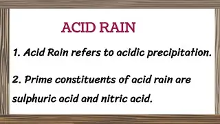 10 LINES ON ACID RAIN/ESSAY ON ACID RAIN/SHORT ESSAY ON ACID RAIN