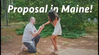 We Are Engaged! Proposal on Little Sebago Lake, Maine.
