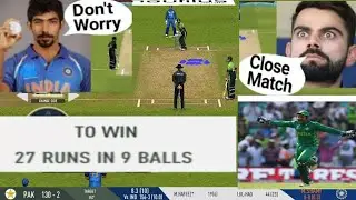 Pak need 27 Runs in 9 Balls against India can they do it