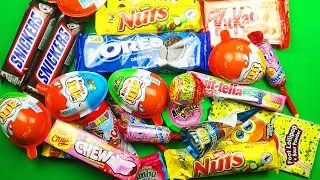 Satisfying Video ASMR Unboxing Rainbow Candy 🍭🍫 Lollipops Chocolate Unpacking Sounds