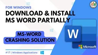 Microsoft Word Partially Download Install with Key | Word Crashing Solution | IndianTechnoEra