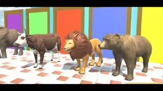 Animal Crossing Fountain Transformation With Elephant Mammoth, Gorilla, Tiger,  Hippo, Zombie T-rex